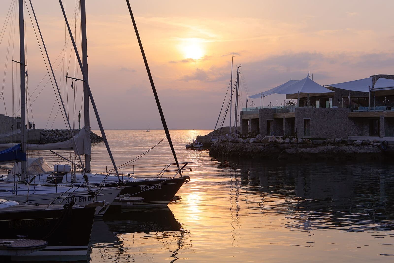Yachten in Portopiccolo in der Bucht von Sistiana
